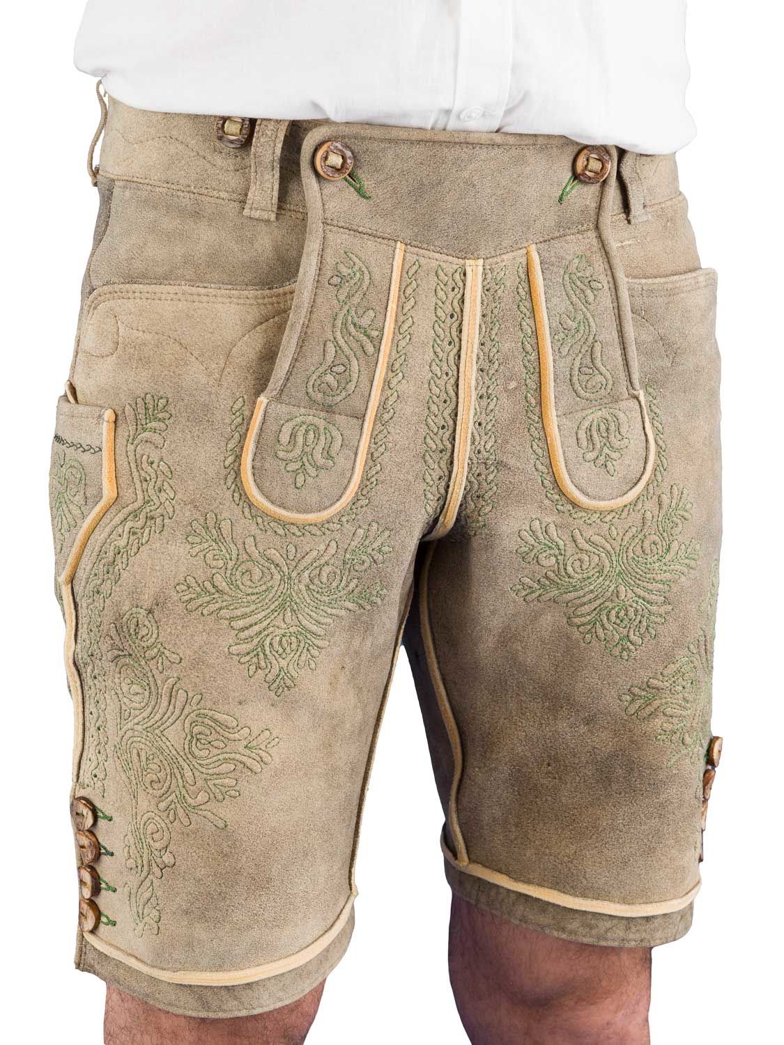Lederhose in der Farbe Glacier