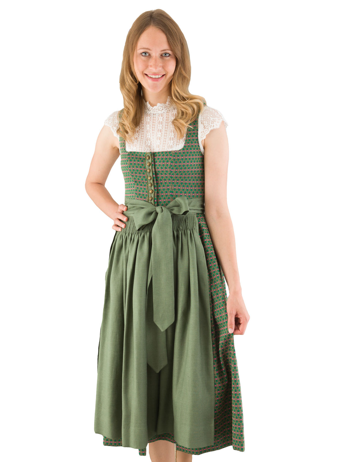 Dirndl in strahlendem Grün